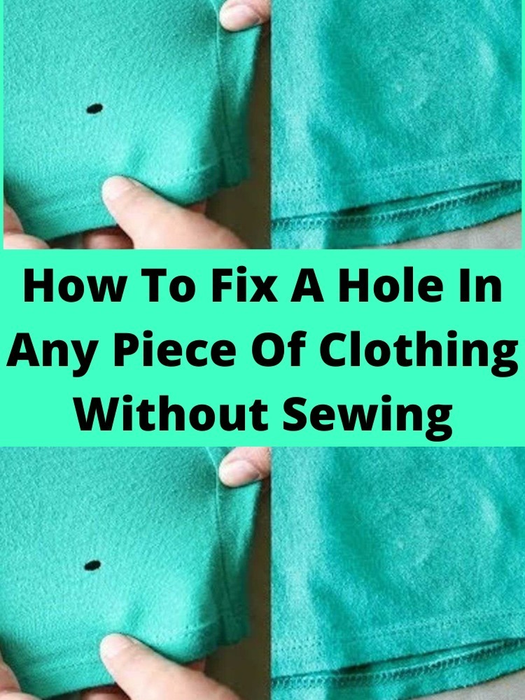 How to Fix a Hole in Clothing Without Sewing 🧵✂️
