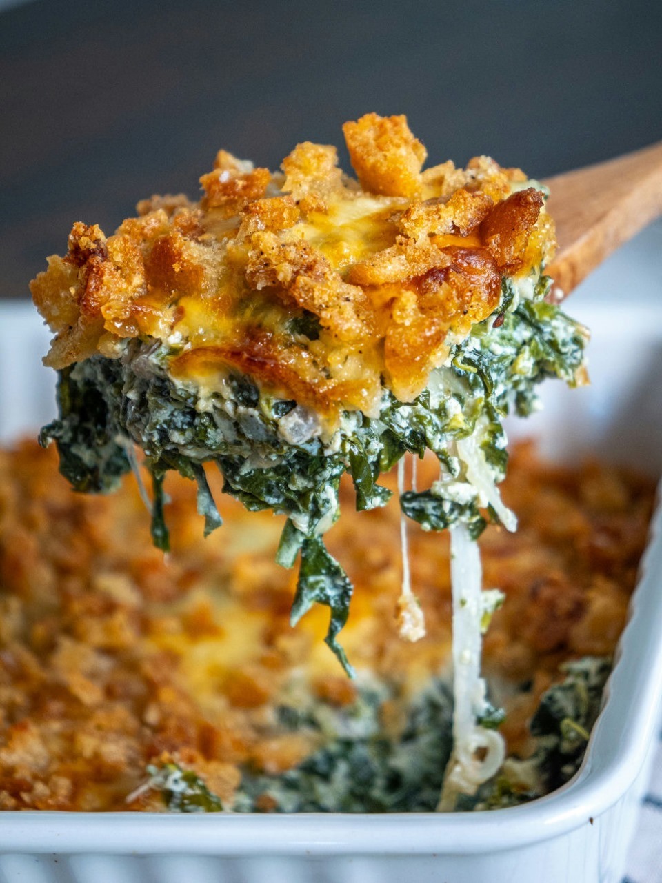 Cheesy Italian Spinach Bake