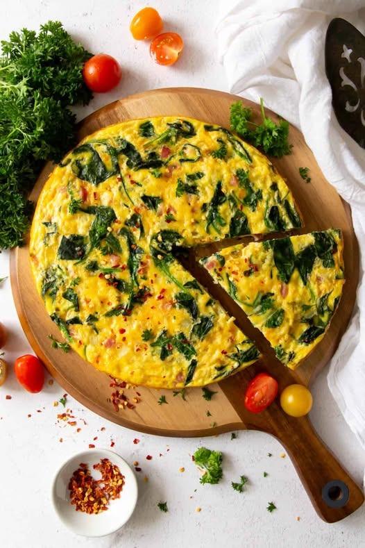 Ham and Spinach Frittata