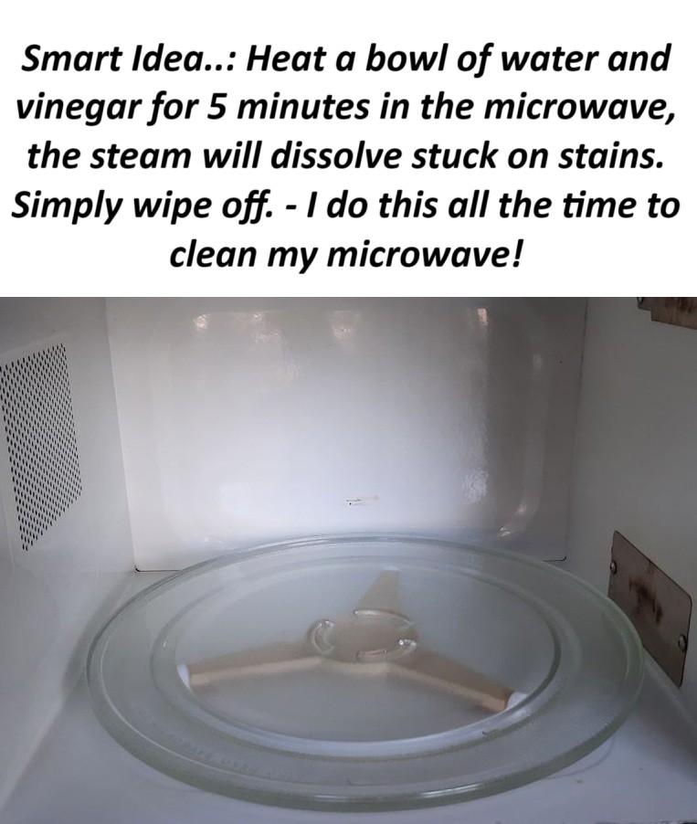 Effortless Microwave Cleaning with Water & Vinegar
