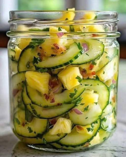 Pineapple Cucumber Salad recipe