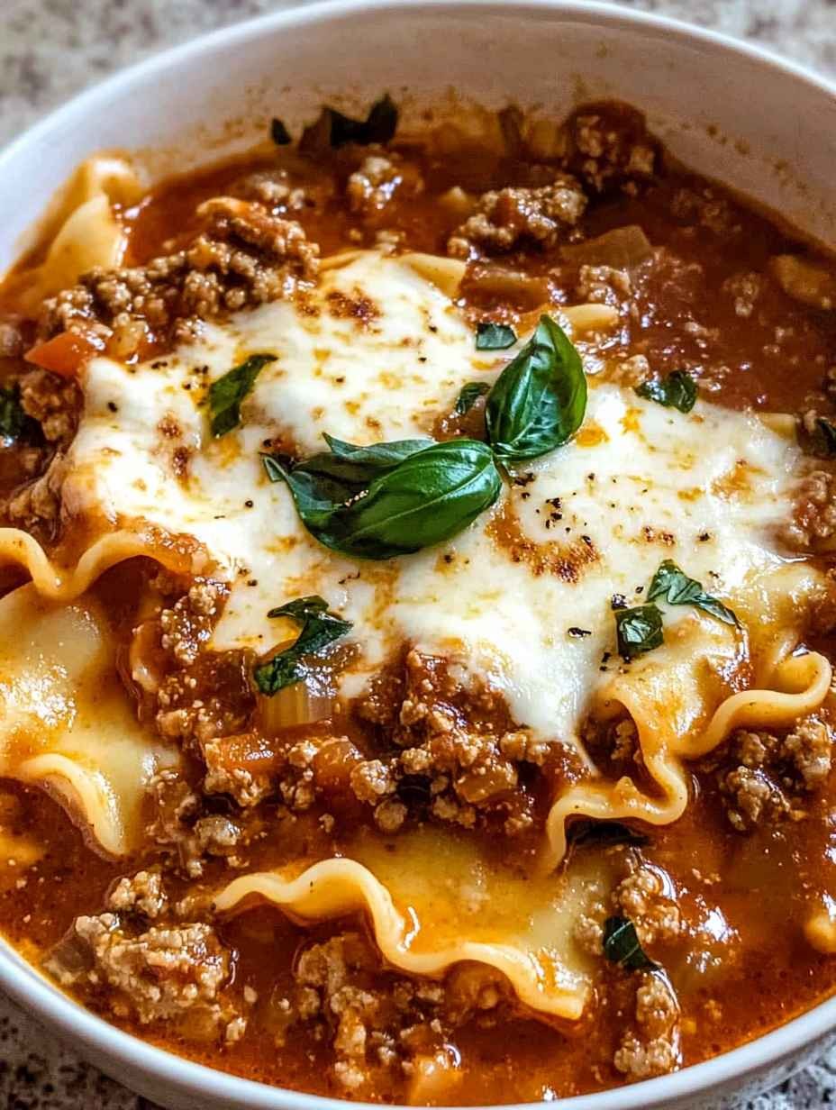 One Pot Lasagna Soup Recipe
