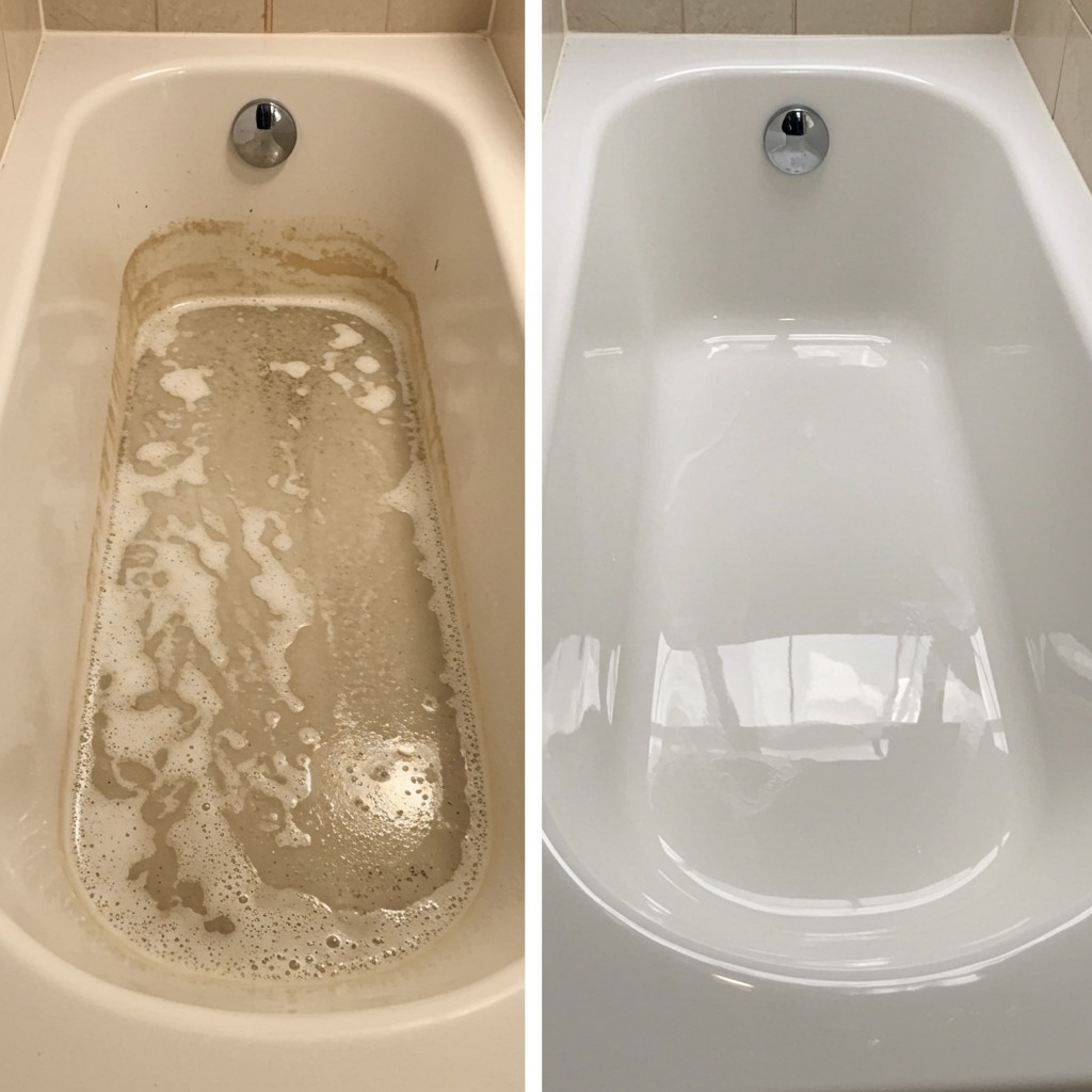 A Clean Bathtub in 5 Minutes Without Using Bleach: You Only Need One Ingredient