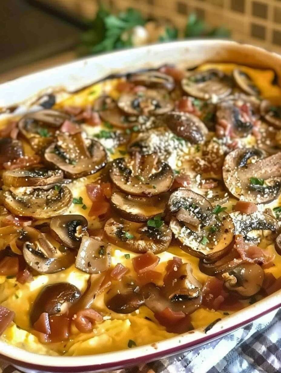 Savory Mushroom Beef Casserole