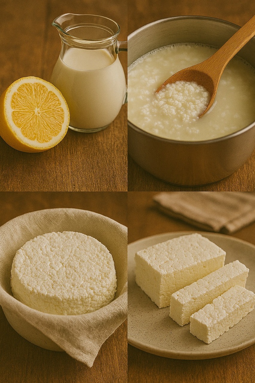 Quick and Easy Homemade Feta Cheese with Just Lemon and Milk