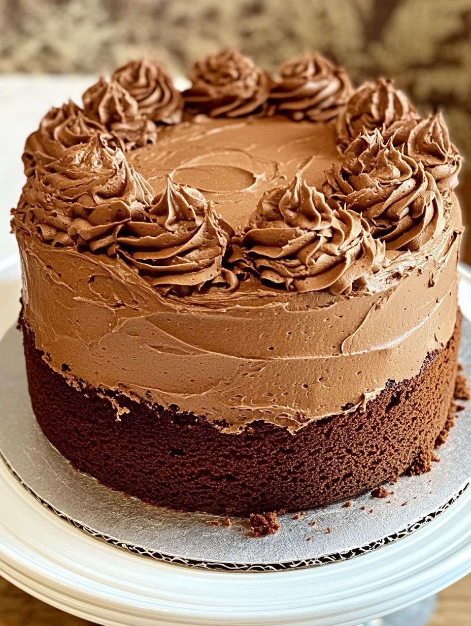 1950s Feathery Fudge Cake