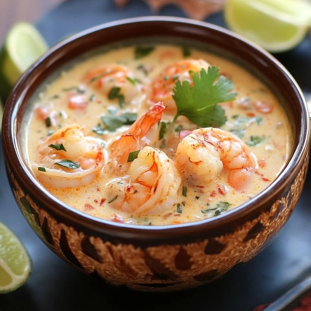 Spicy Coconut Shrimp Soup