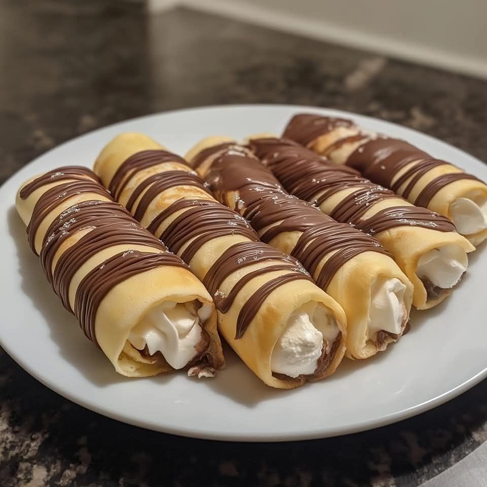🍫 Nutella Cream-Filled Crepes 🍫