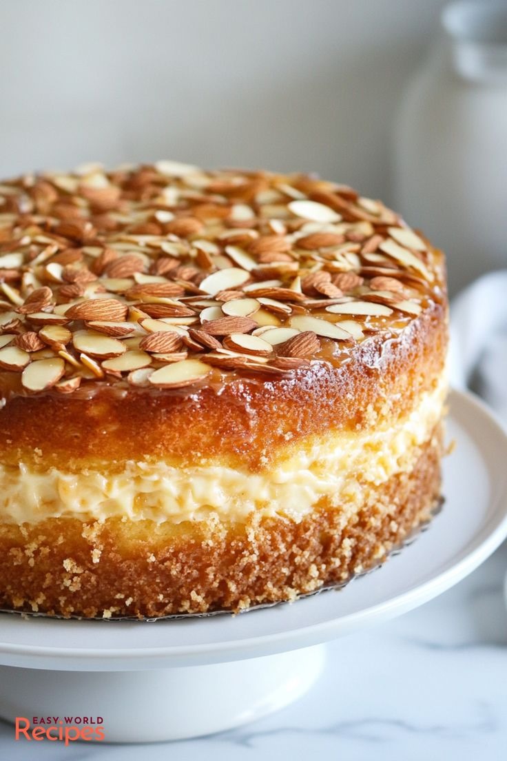 German Bee Sting Cake Recipe (Bienenstich Kuchen)