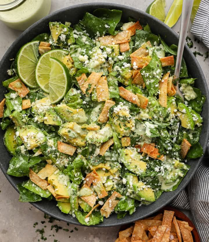 Mediterranean Caesar Salad with Cilantro-Lemon Dressing Ingredients
