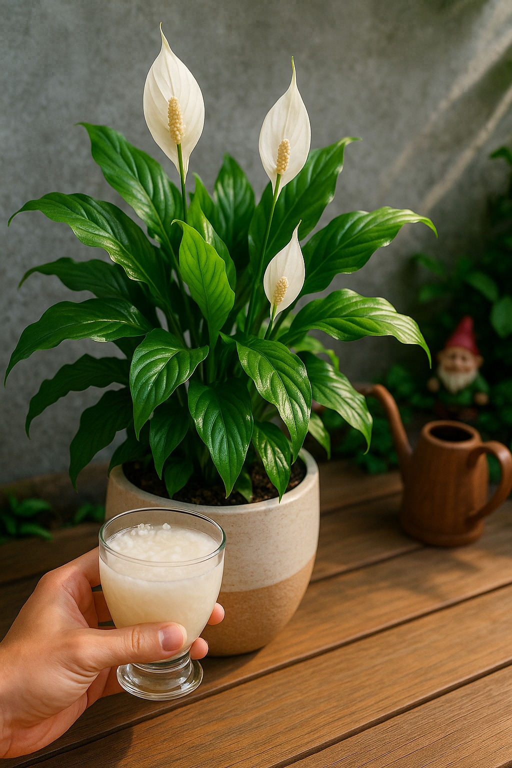 Peace lily, only with this ingredient it blooms for up to 10 years in a row