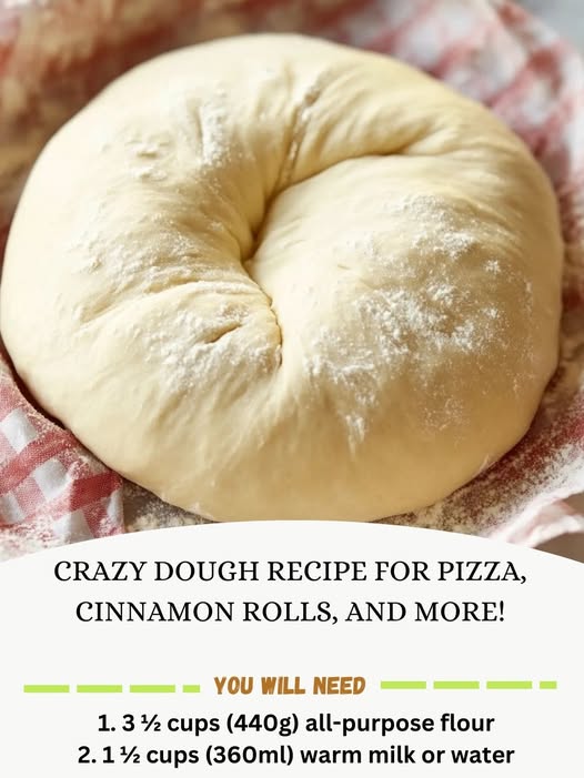 Crazy Dough Recipe for Pizza, Cinnamon Rolls, and More!