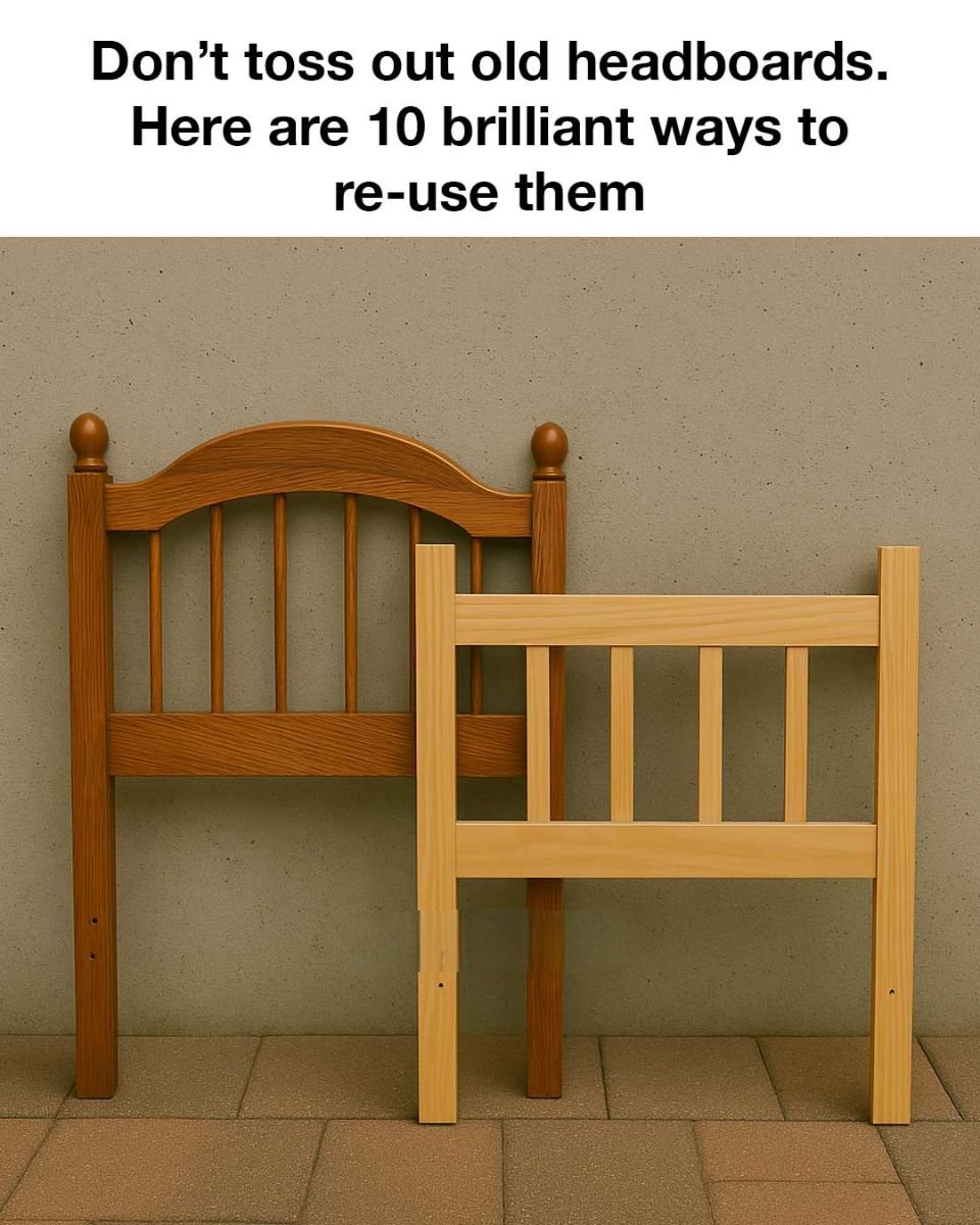 Don’t toss out old headboards. Here are 10 brilliant ways to re-use them