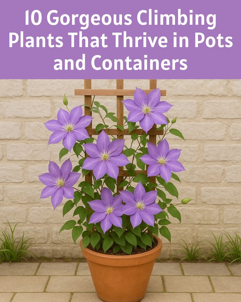 10 Gorgeous Climbing Plants That Thrive in Pots and Containers