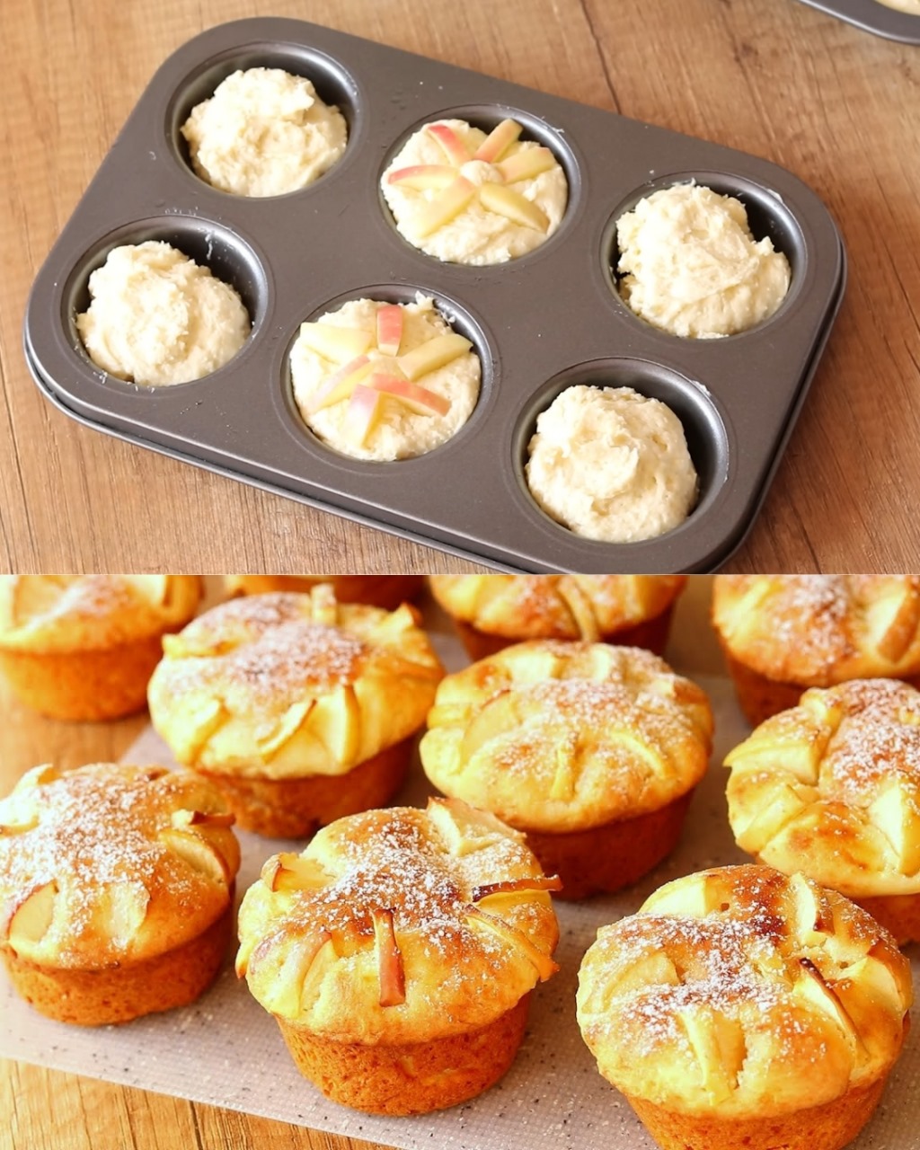 EVERYONE LOVES THEM! COTTAGE CHEESE Cupcakes WITH APPLES! A simple CUPCAKE RECIPE! Perfect BAKING