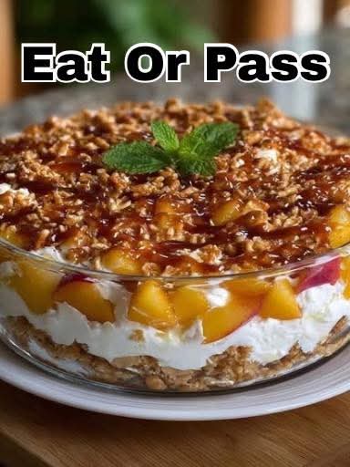 Peach Pretzel Salad