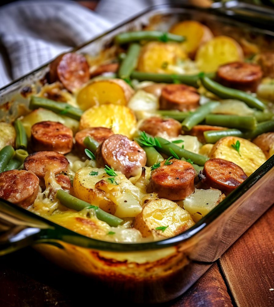 Smoked Sausage and Potato Bake