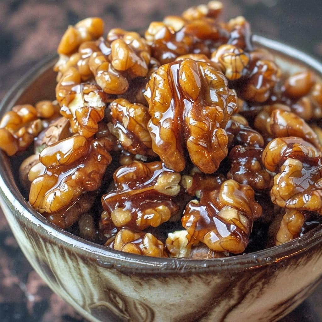 5 Minute Caramel Walnuts Share