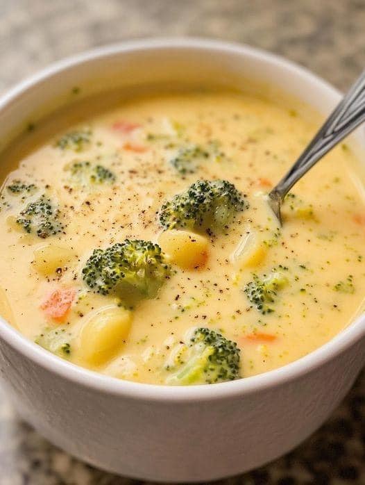 Crockpot Potato Broccoli Cheddar