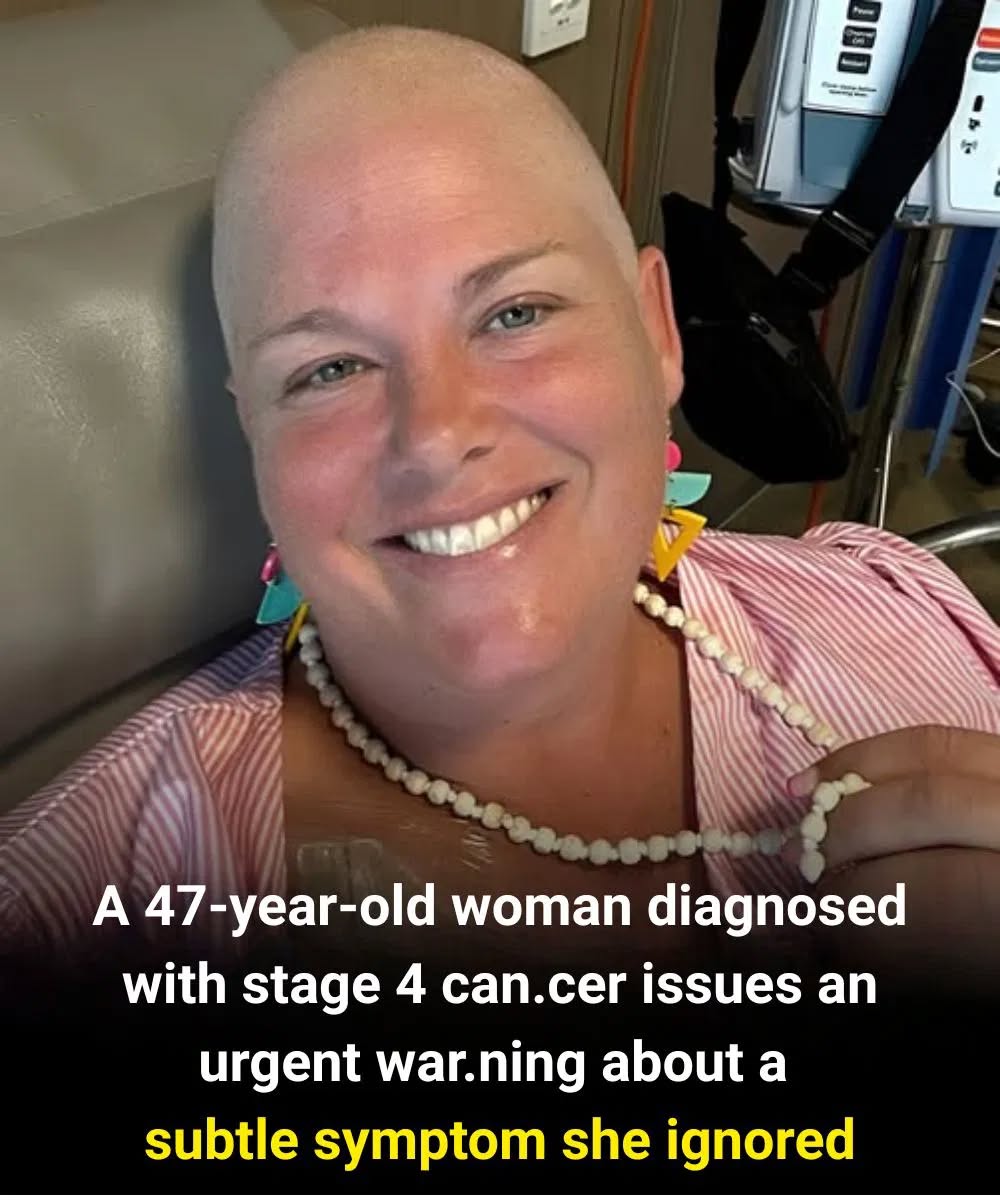 A 47-year-old woman with stage 4 canc3r issues an urgent war:ning about a subtle symptom she had overlooked