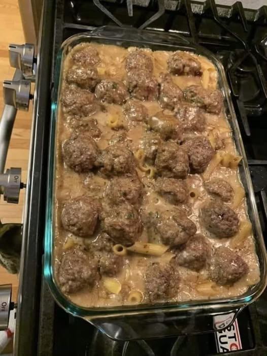Swedish Meatball Noodle Bake Share