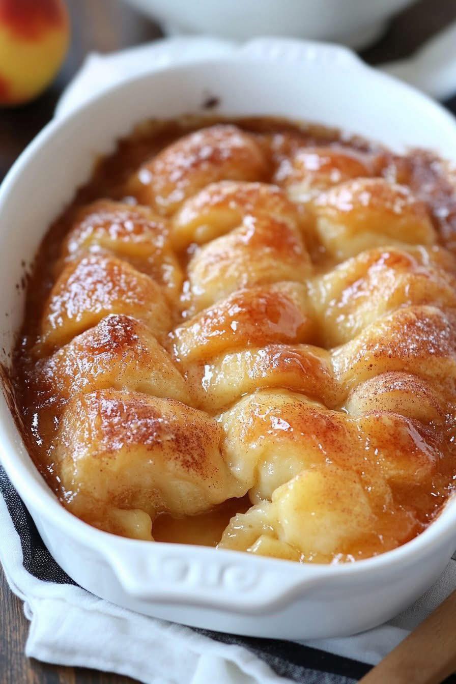 Easy Peach Dumplings