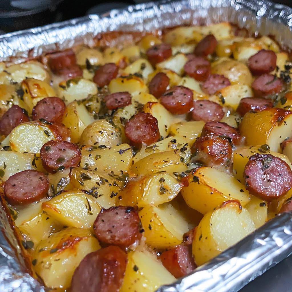 Smoked Sausage and Potato Bake