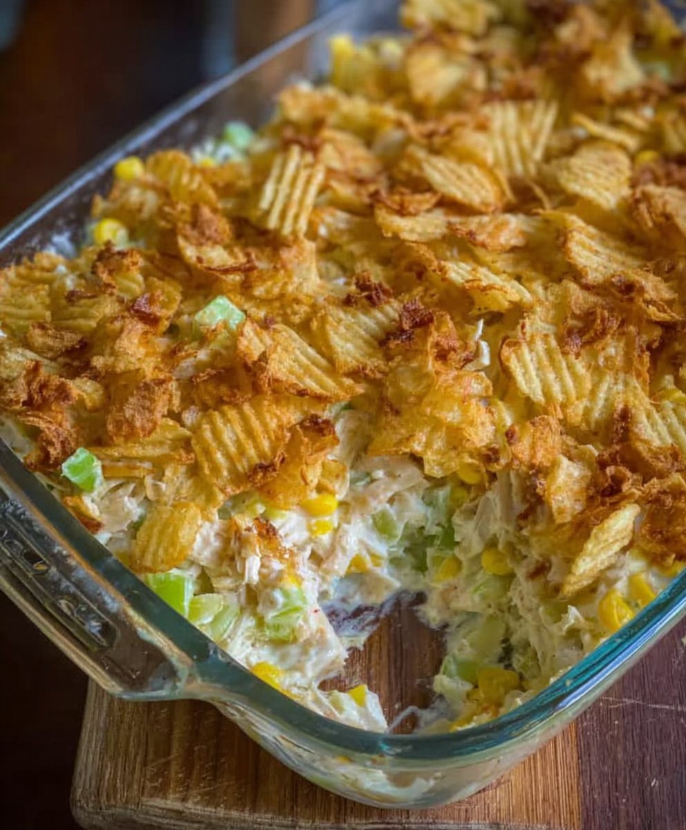 Crispy Chicken Salad Casserole