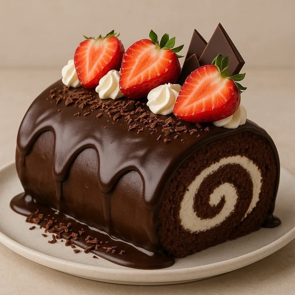 Chocolate Birthday Cake Roll Recipe