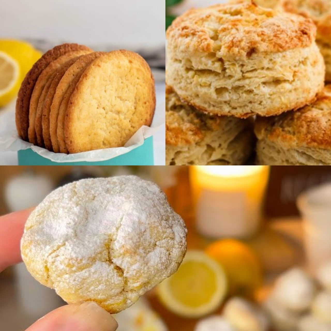 Lemon Biscuits: NO FLOUR OR GLUTEN! Quick Recipe