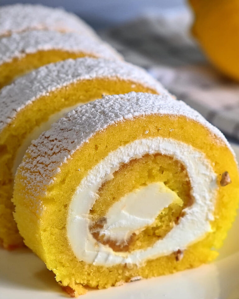 Velvet Lemon Cream Roll Cake 💛🍋