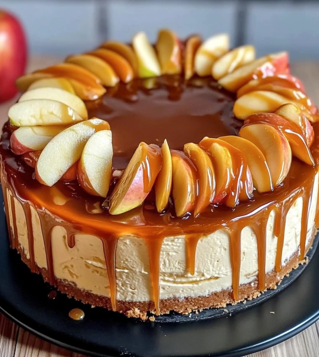 Luxurious Caramel Apple Cheesecake