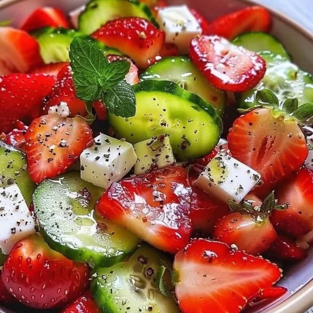 Strawberry Cucumber Salad