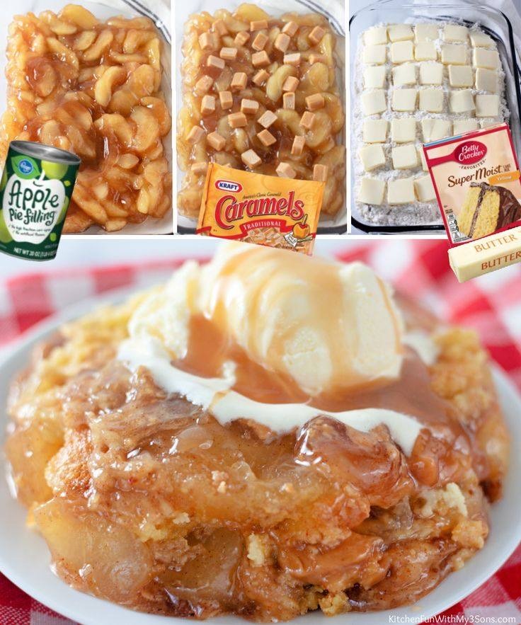Easy Caramel Apple Cobbler Dump Cake Recipe!!!