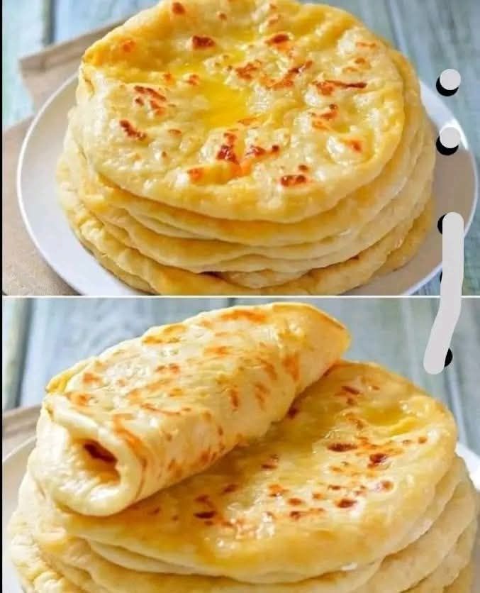 Incredibly delicious garlic flatbread in 10 minutes