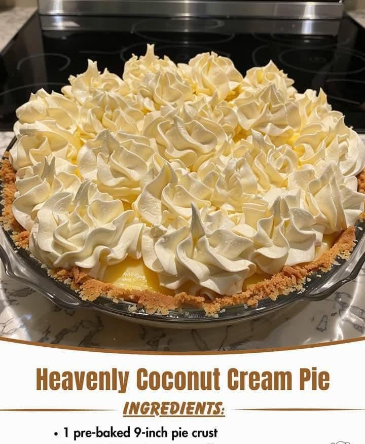 🥥 Heavenly Coconut Cream Pie 🥧