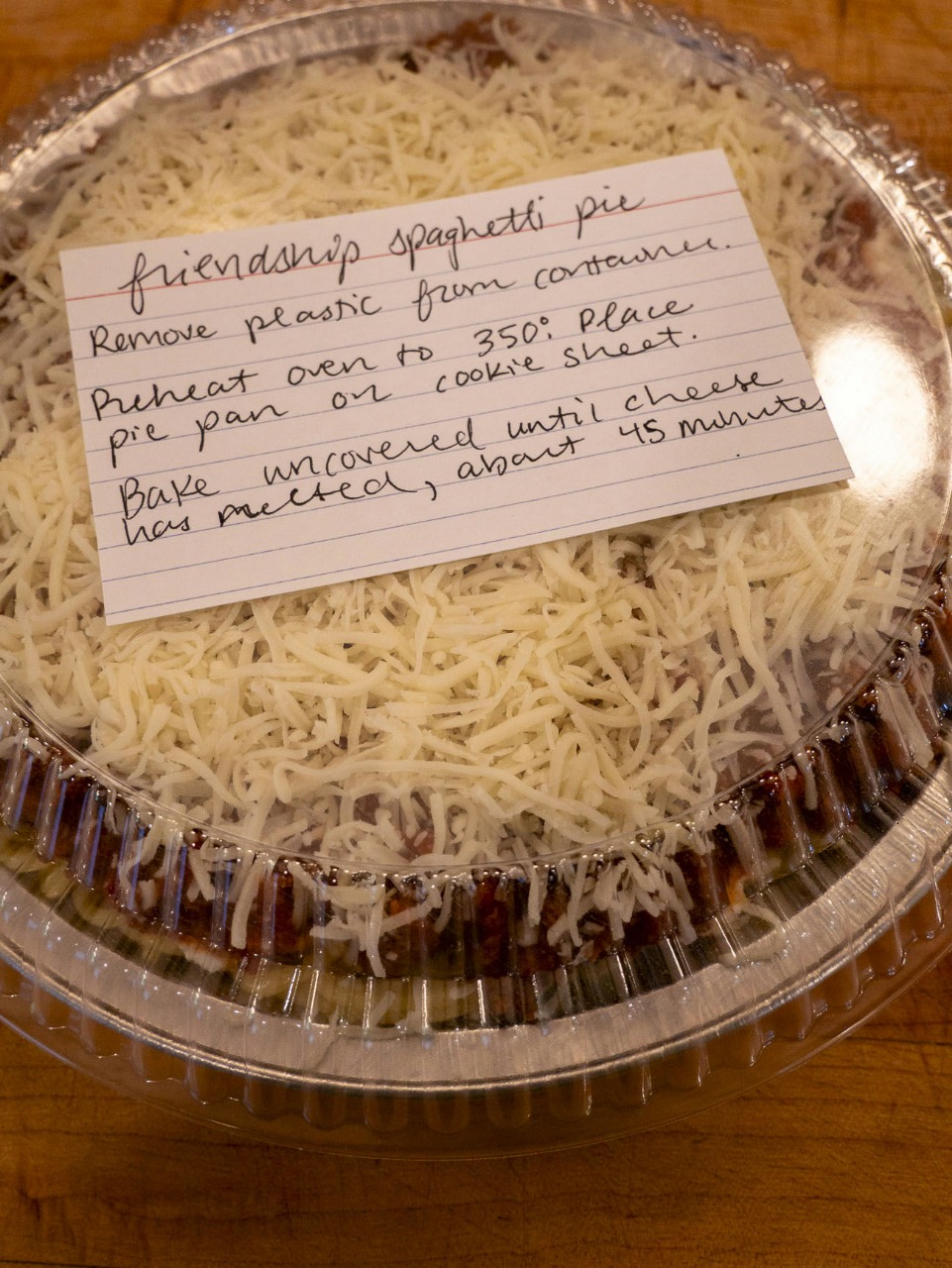 Friendship Spaghetti Pie