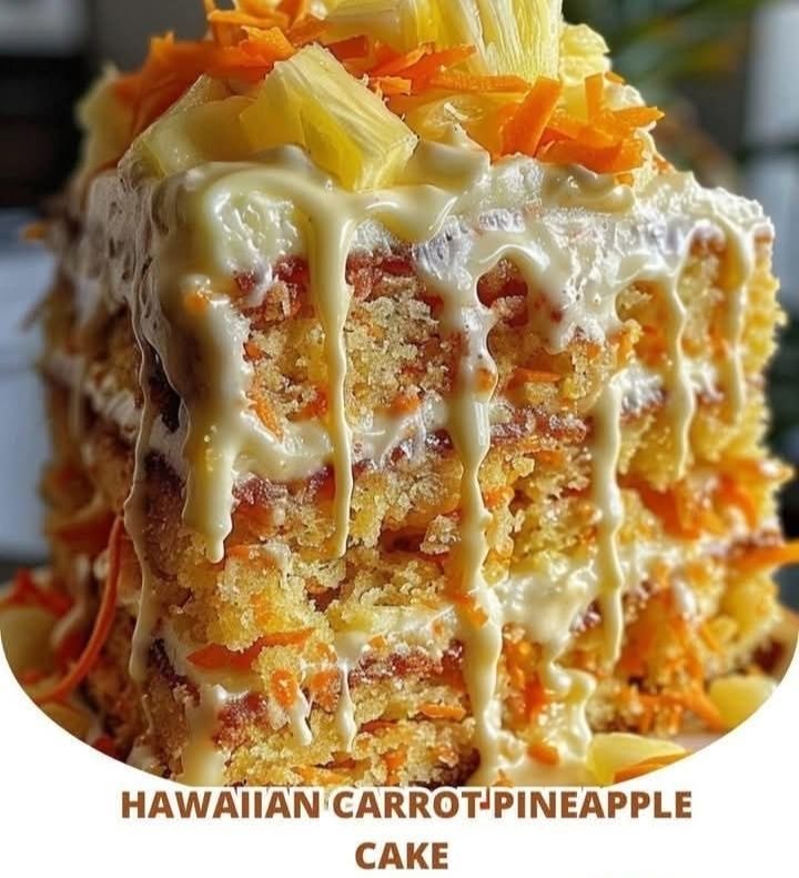 Hawaiian Carrot Pineapple Cake