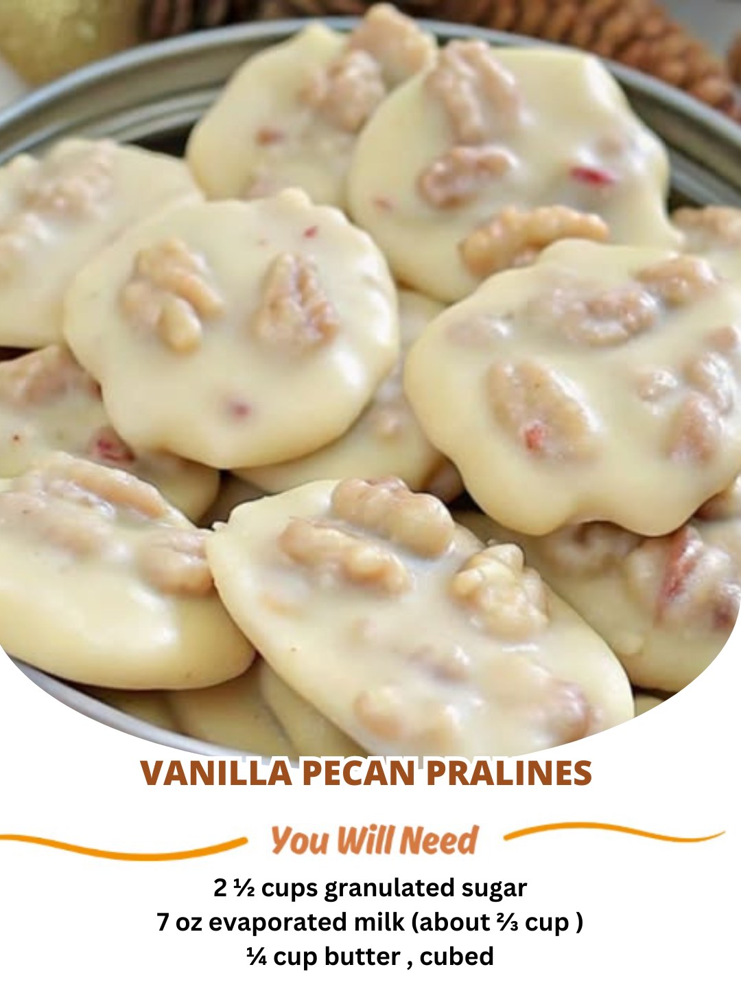 Vanilla Pecan Pralines