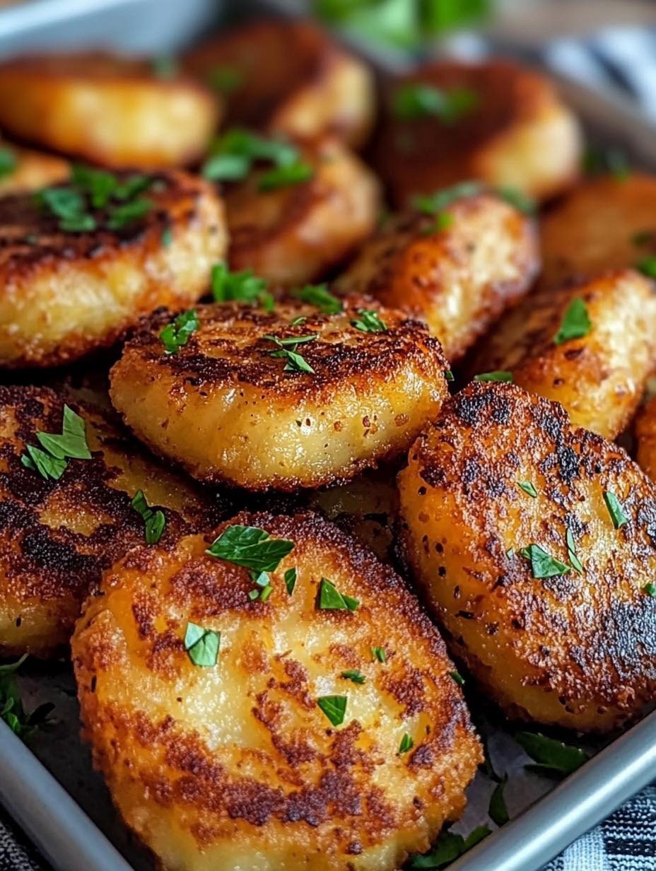 Cheesy Mashed Potato Cakes