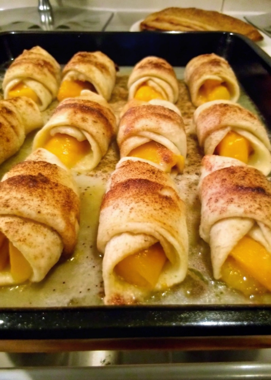 PEACH ROLL UP DESSERT