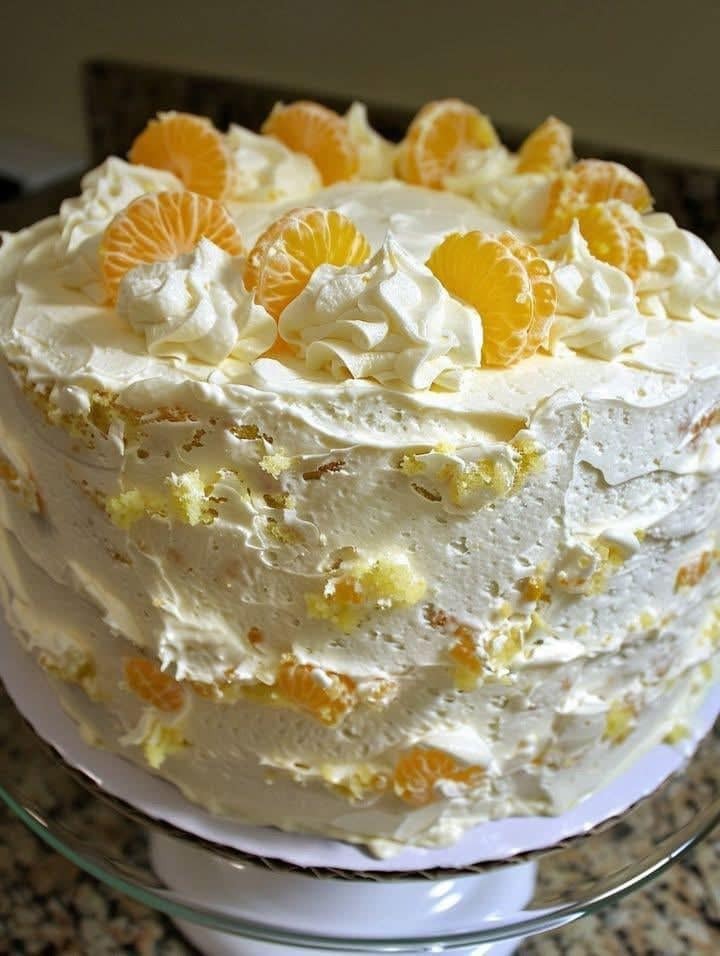 This was my grandmother’s favorite cake!Mandarin Orange Pineapple Cake
