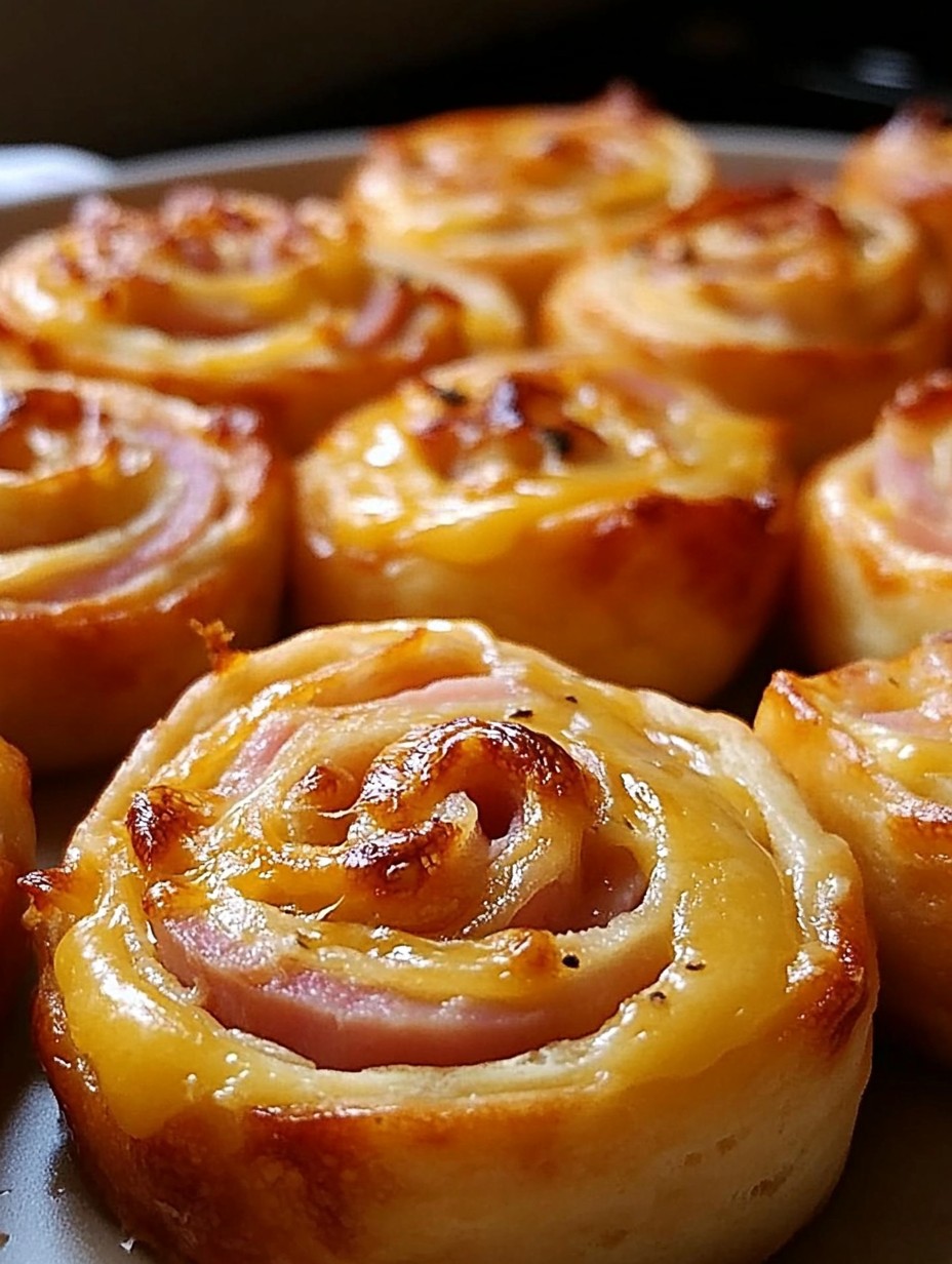 Easy Ham and Cheese Pinwheels