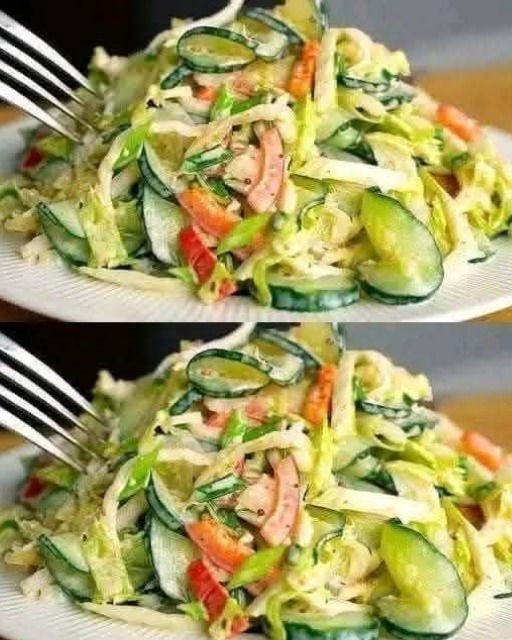 Eat this cucumber salad for dinner every day and you will lose belly fat!