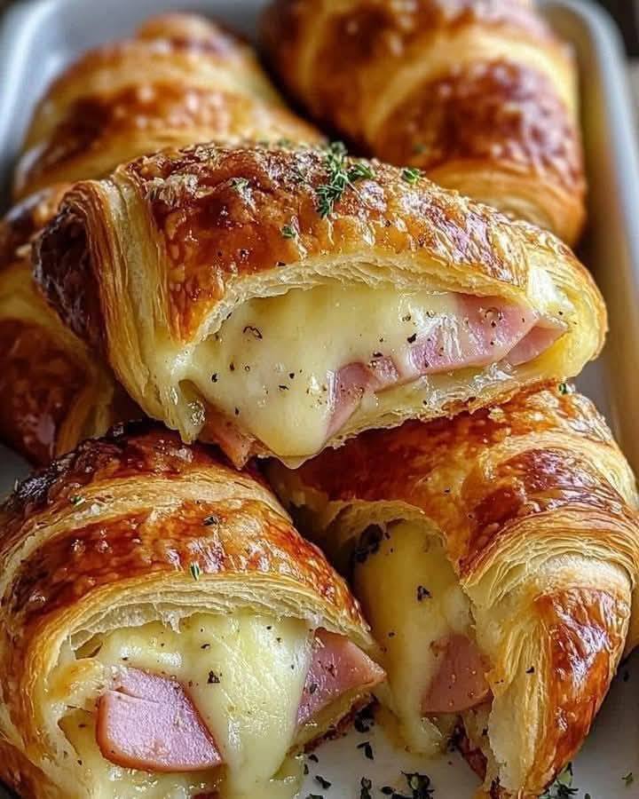 Ham and Cheese Puff Pastry Pinwheels