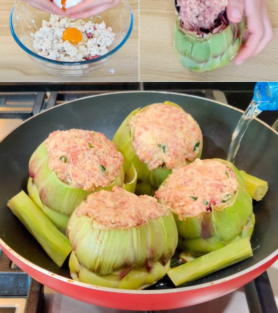 Stuffed artichokes – a delicious and appetizing delicacy! 🍽️