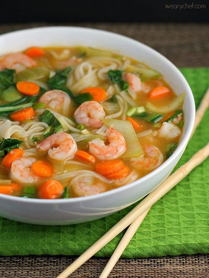 Rice Noodle Soup with Shrimp Recipe🤤🤤