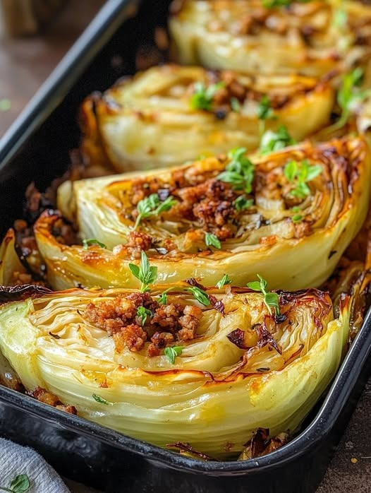 pointed cabbage pan with a twist