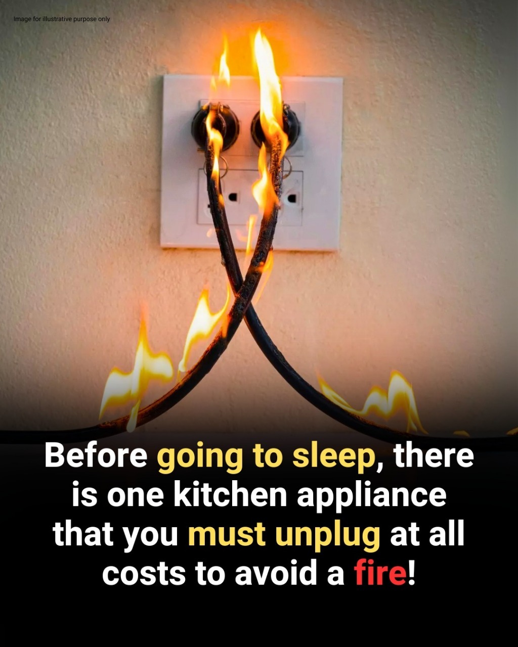 Before bedtime, make sure to unplug this one kitchen appliance, it could prevent a potential fire!