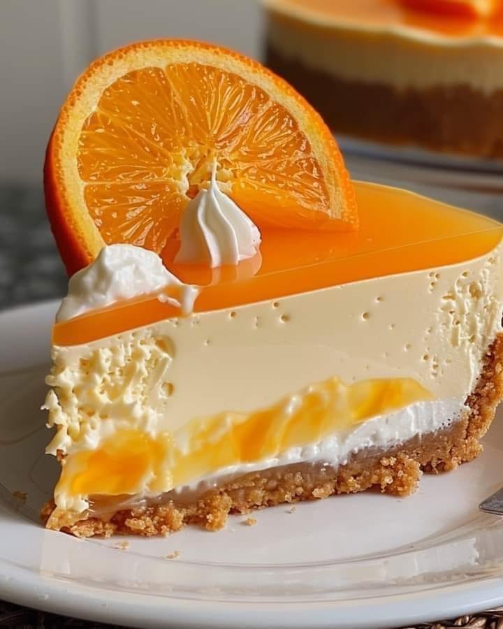 No-Bake Orange Creamsicle Cheesecake